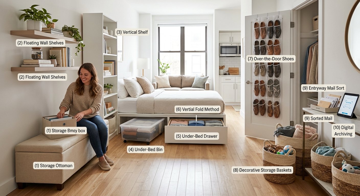 small space organization hacks
